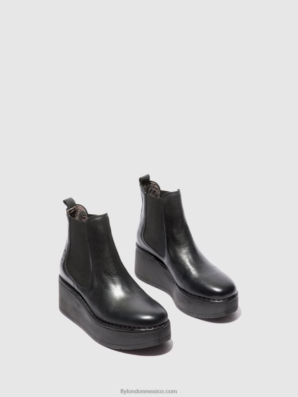 Verona negro 2LT8B225 botines chelsea hama238 Fly London mujer
