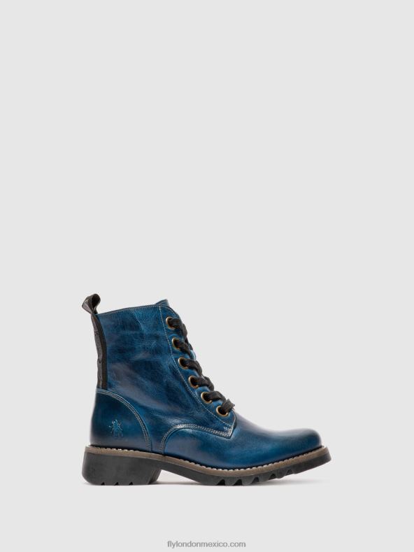 alfombra azul real 2LT8B193 botines con cordones ragi539 Fly London mujer