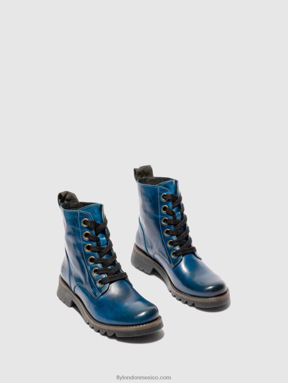 alfombra azul real 2LT8B193 botines con cordones ragi539 Fly London mujer