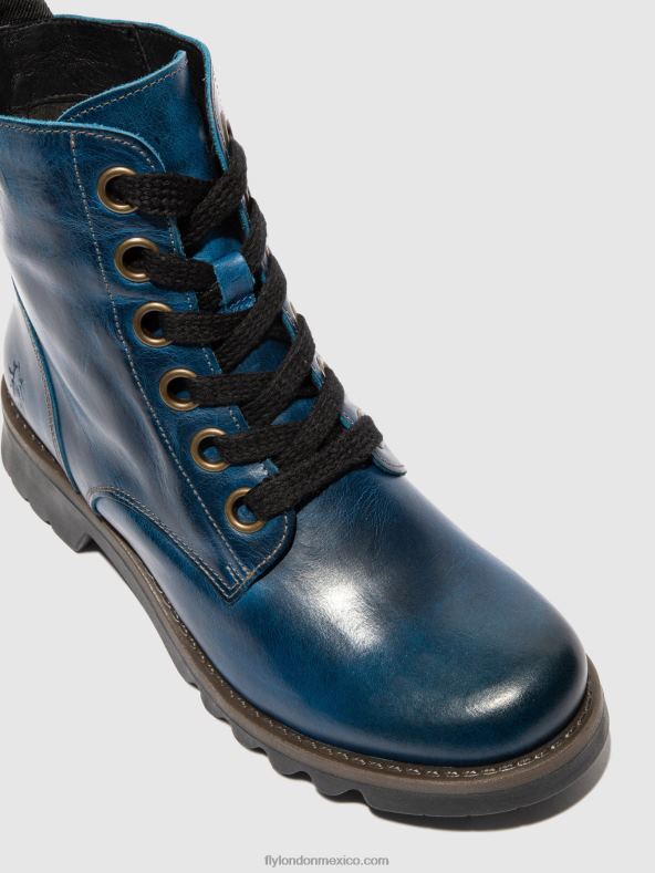 alfombra azul real 2LT8B193 botines con cordones ragi539 Fly London mujer