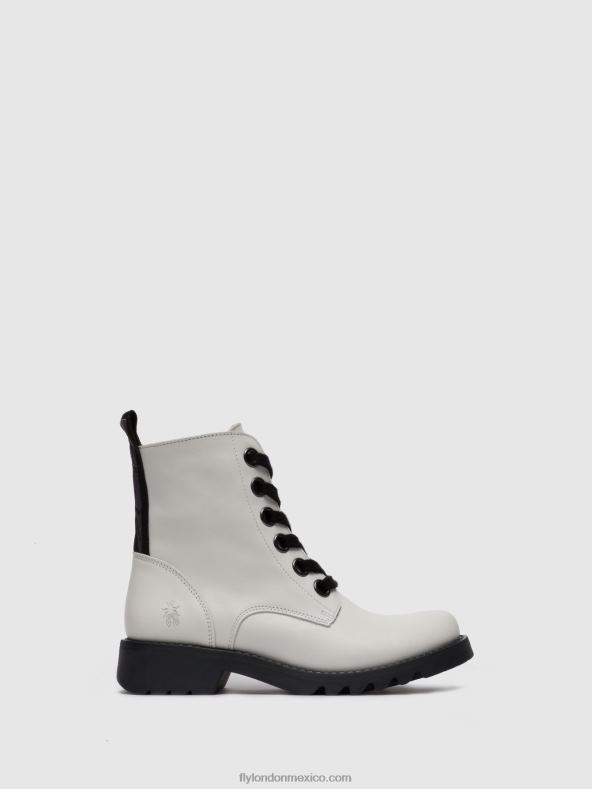 alfombra blanquecina 2LT8B286 botines con cordones ragi539 Fly London mujer