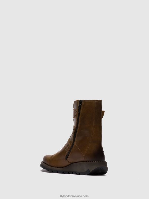 alfombra camello 2LT8B246 botines hebilla scop110 Fly London mujer