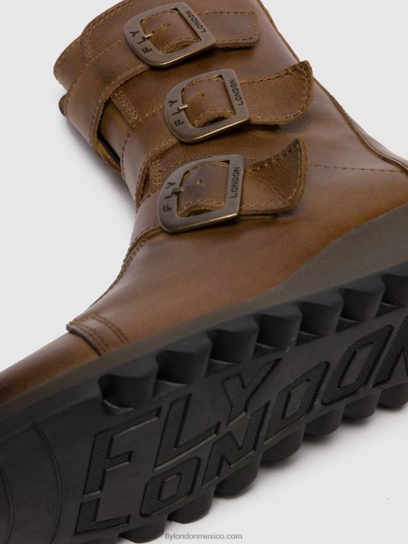 alfombra camello 2LT8B246 botines hebilla scop110 Fly London mujer