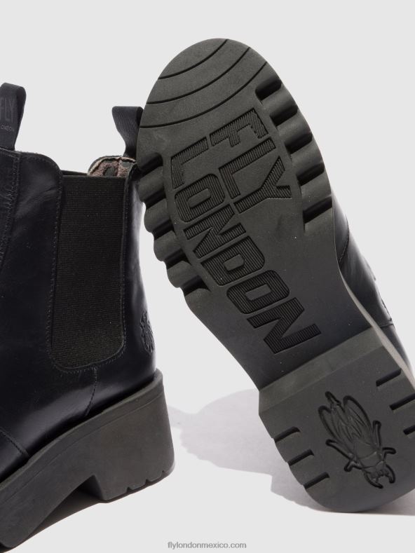 alfombra negra 2LT8B221 botines chelsea medi789 Fly London mujer
