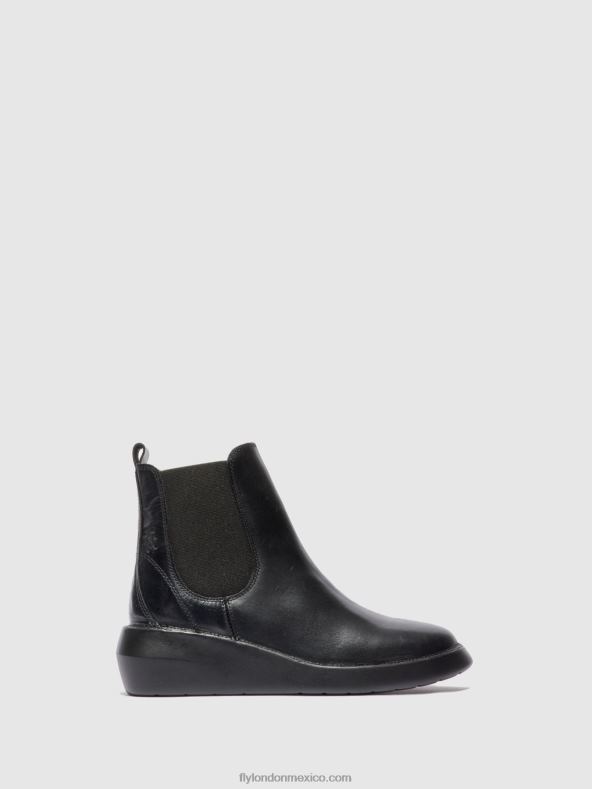 alfombra negra 2LT8B232 botines chelsea bety502 Fly London mujer