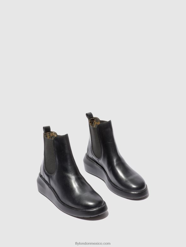 alfombra negra 2LT8B232 botines chelsea bety502 Fly London mujer