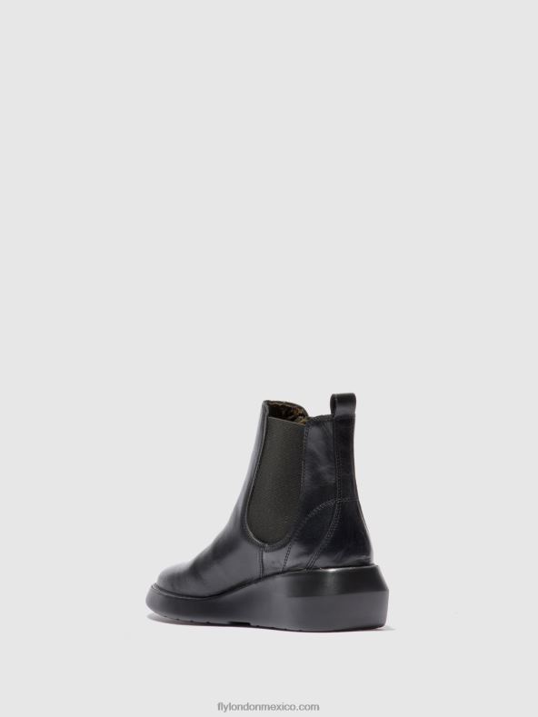 alfombra negra 2LT8B232 botines chelsea bety502 Fly London mujer