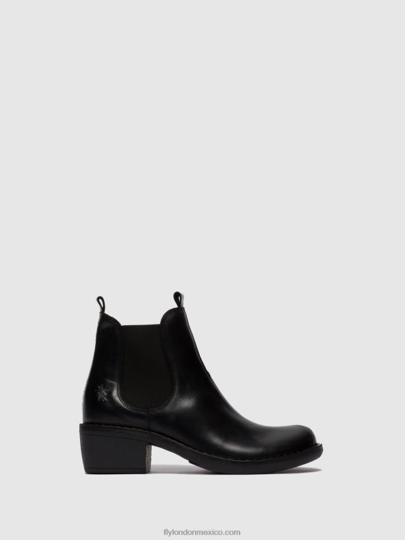 alfombra negra 2LT8B255 botines chelsea meme030 Fly London mujer