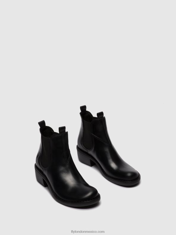 alfombra negra 2LT8B255 botines chelsea meme030 Fly London mujer