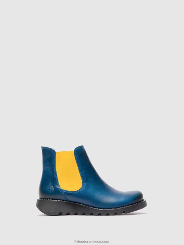 alfombra salv azul real (elástico mostaza) 2LT8B214 botines chelsea Fly London mujer