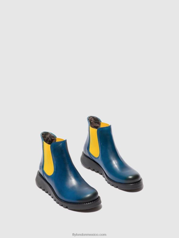 alfombra salv azul real (elástico mostaza) 2LT8B214 botines chelsea Fly London mujer