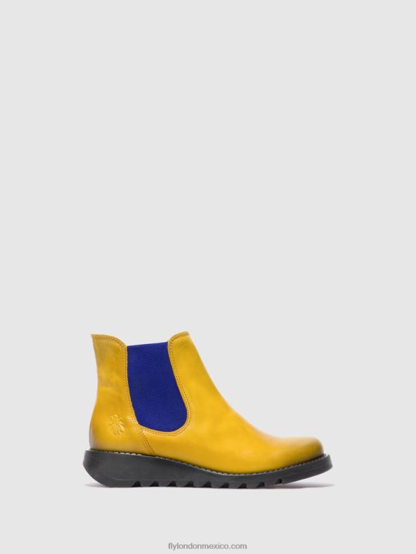 alfombra salv mostaza (elástico azul) 2LT8B178 botines chelsea Fly London mujer