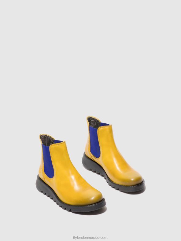 alfombra salv mostaza (elástico azul) 2LT8B178 botines chelsea Fly London mujer