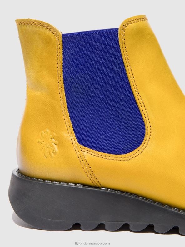 alfombra salv mostaza (elástico azul) 2LT8B178 botines chelsea Fly London mujer