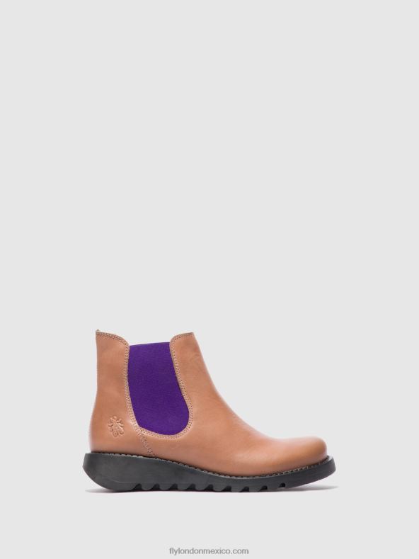 alfombra salv rosa (elástico violeta) 2LT8B177 botines chelsea Fly London mujer