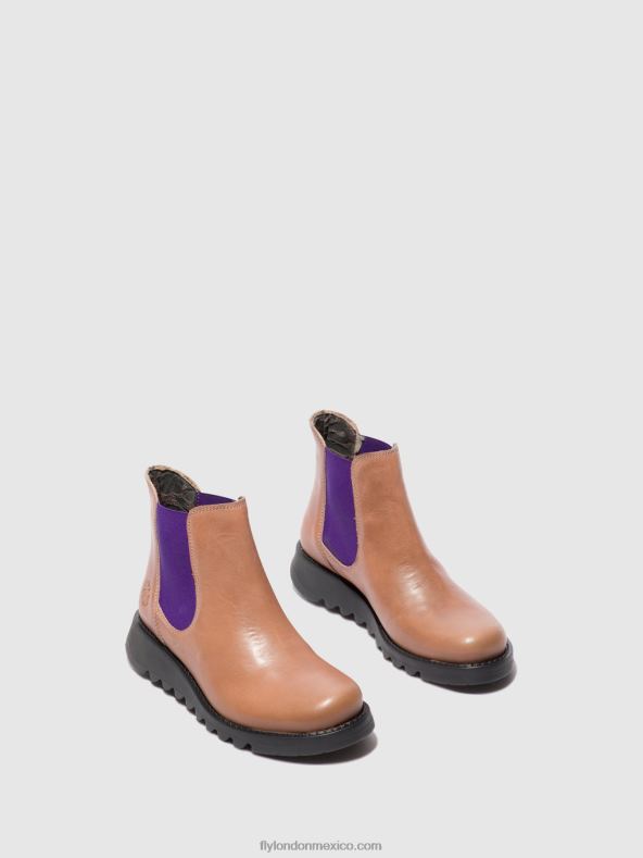 alfombra salv rosa (elástico violeta) 2LT8B177 botines chelsea Fly London mujer