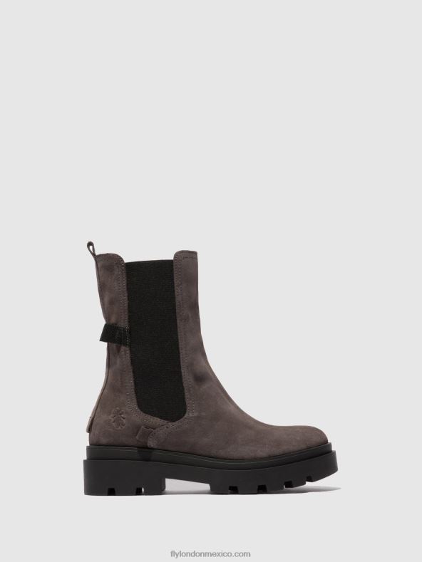 ante gris 2LT8B333 botas chelsea judy819 Fly London mujer