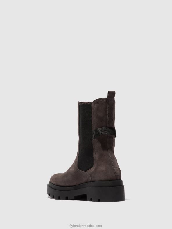 ante gris 2LT8B333 botas chelsea judy819 Fly London mujer