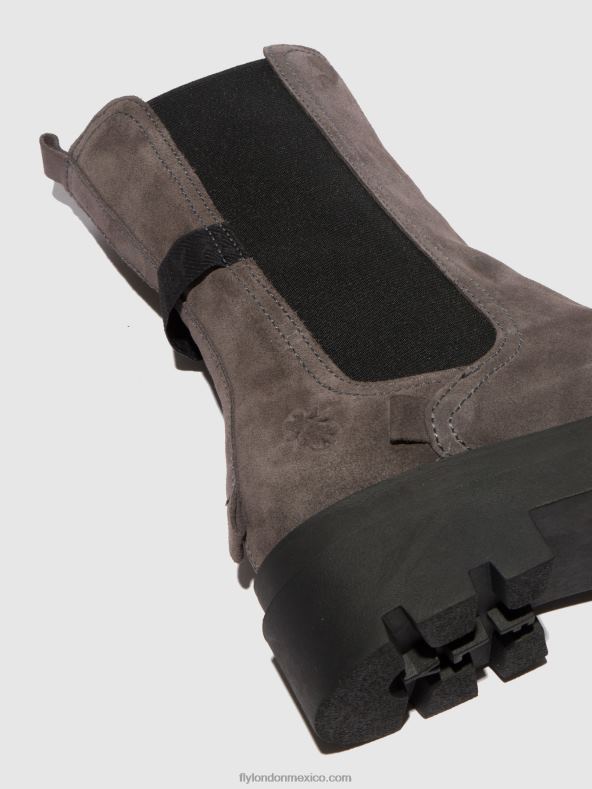 ante gris 2LT8B333 botas chelsea judy819 Fly London mujer