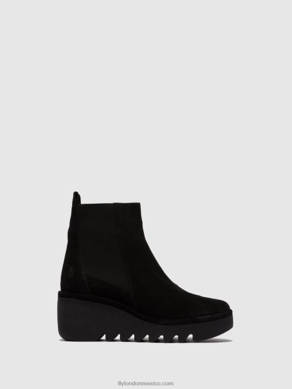 ante negro 2LT8B261 botines chelsea bagu233 Fly London mujer