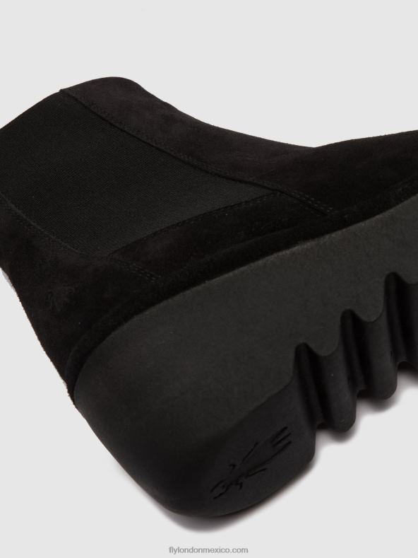 ante negro 2LT8B261 botines chelsea bagu233 Fly London mujer