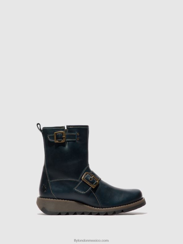 azul real 2LT8B137 botines hebilla sino525 Fly London mujer
