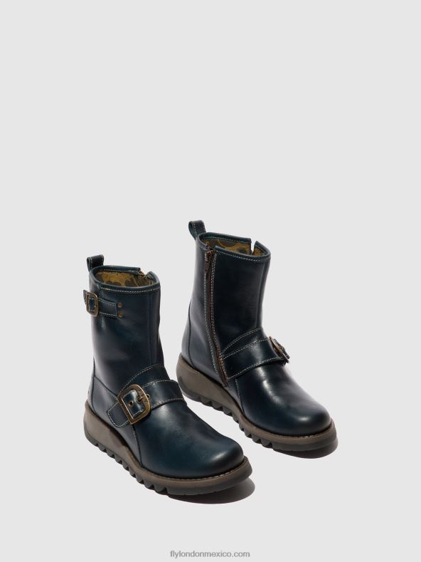 azul real 2LT8B137 botines hebilla sino525 Fly London mujer