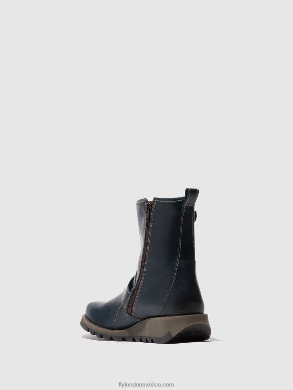 azul real 2LT8B137 botines hebilla sino525 Fly London mujer