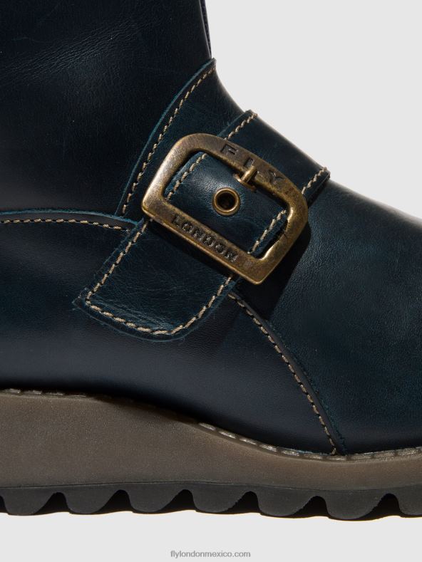 azul real 2LT8B137 botines hebilla sino525 Fly London mujer