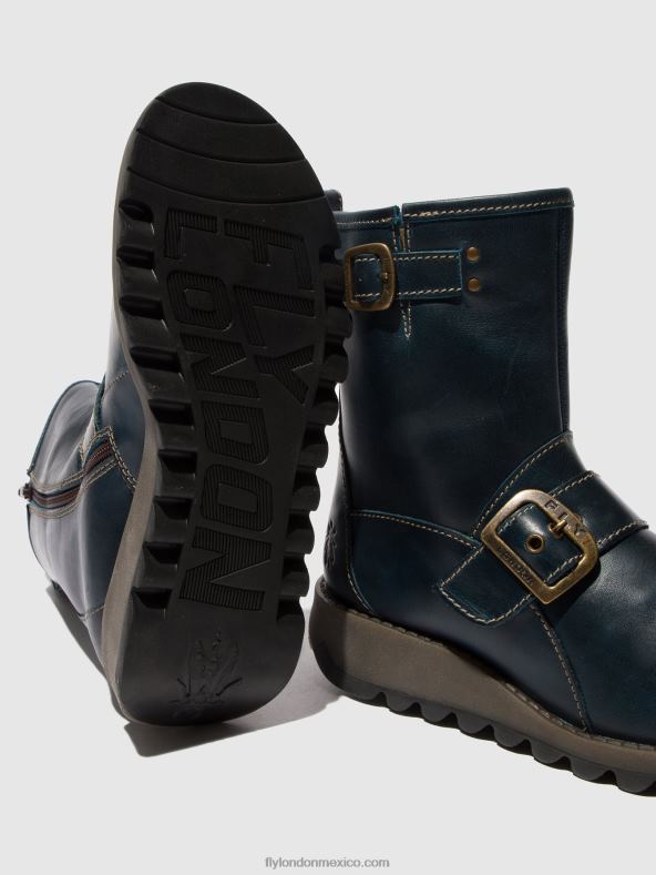 azul real 2LT8B137 botines hebilla sino525 Fly London mujer