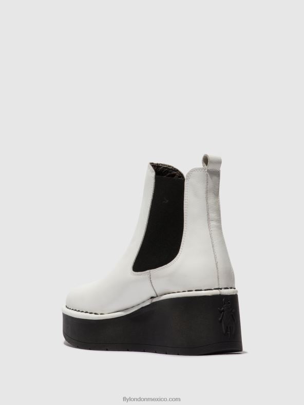 blanco 2LT8B140 botines chelsea hama238 Fly London mujer