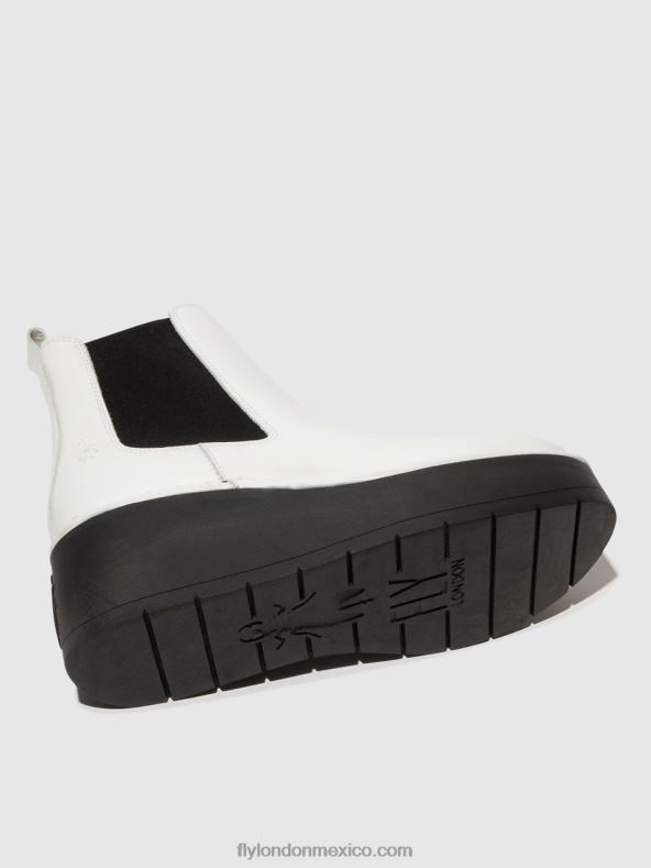 blanco 2LT8B140 botines chelsea hama238 Fly London mujer