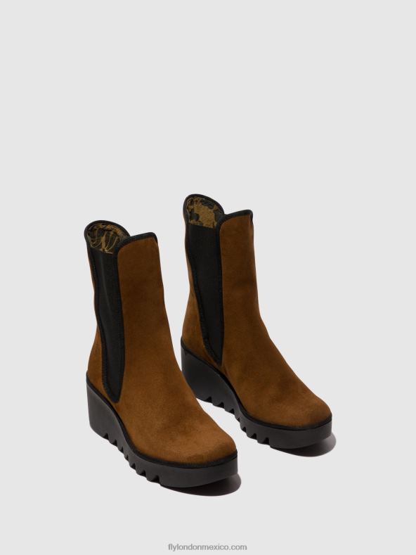camello 2LT8B146 botines chelsea byro395 Fly London mujer
