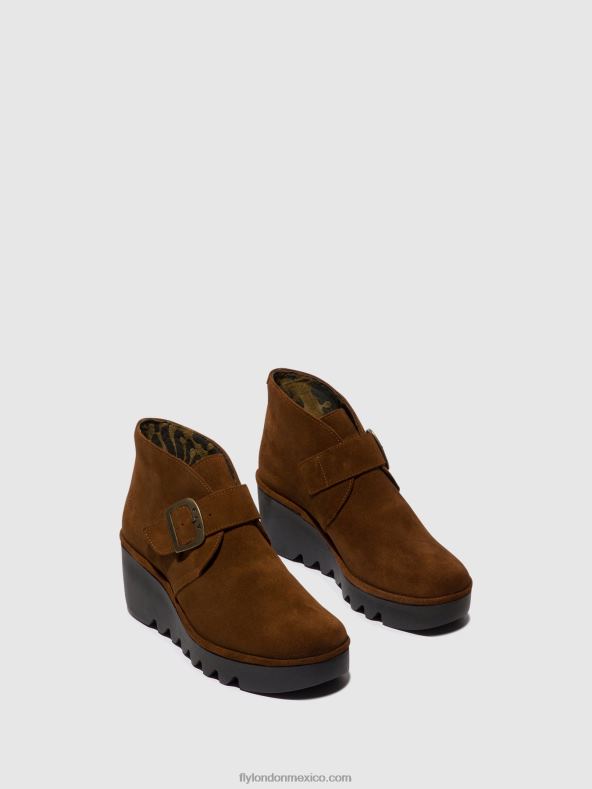 camello 2LT8B150 botines hebilla birt397 Fly London mujer