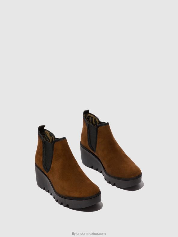 camello 2LT8B229 botines chelsea byne349 Fly London mujer