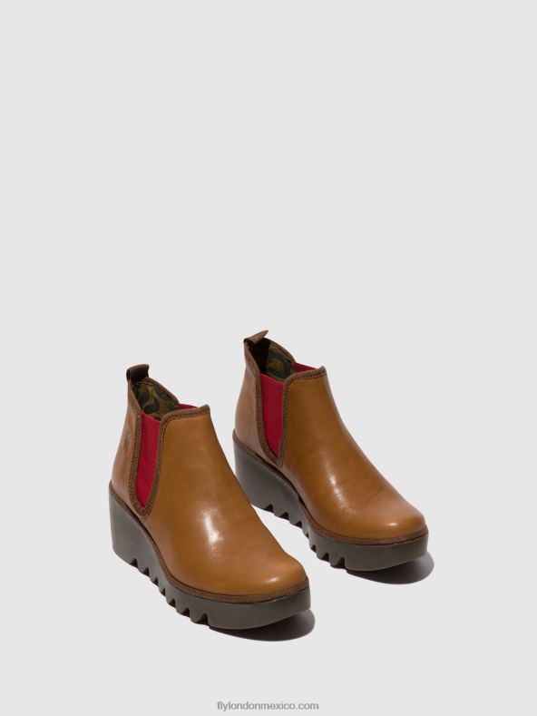 cuoio (elástico rojo) 2LT8B152 botines chelsea byne349 Fly London mujer