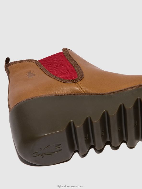 cuoio (elástico rojo) 2LT8B152 botines chelsea byne349 Fly London mujer