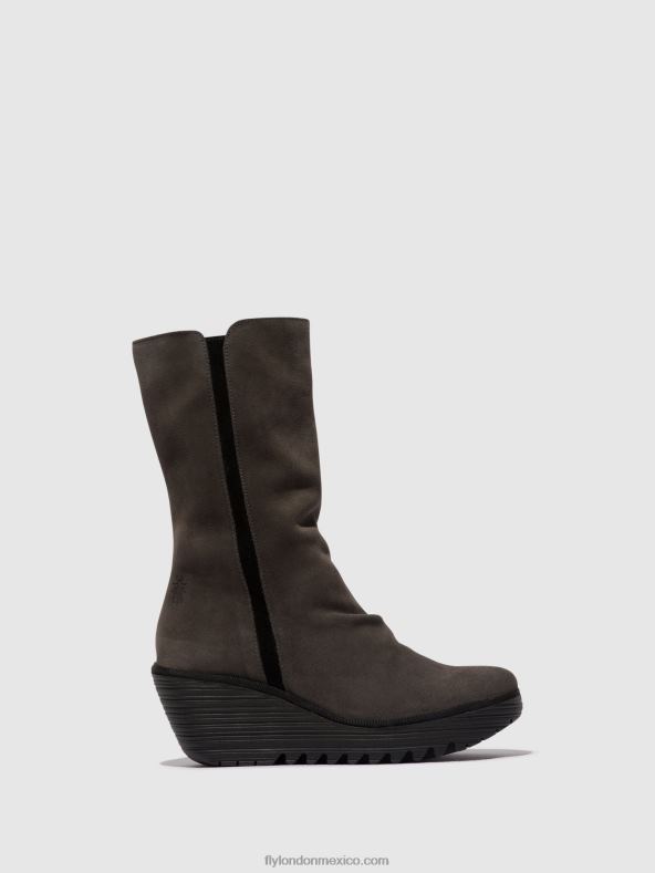 diésel/negro 2LT8B29 botines con cremallera yemy408 Fly London mujer