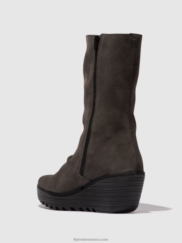 diésel/negro 2LT8B29 botines con cremallera yemy408 Fly London mujer