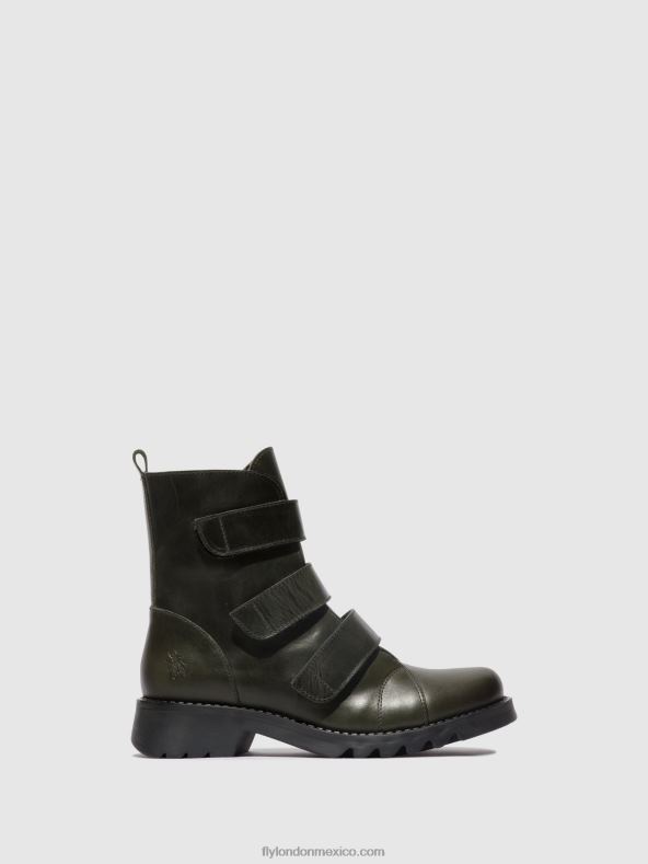 diésel (suela negra) 2LT8B76 botines velcro rach790 Fly London mujer