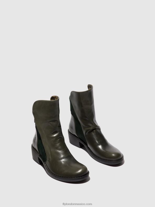 diesel/bosque verde 2LT8B57 botines con cremallera mely074 Fly London mujer