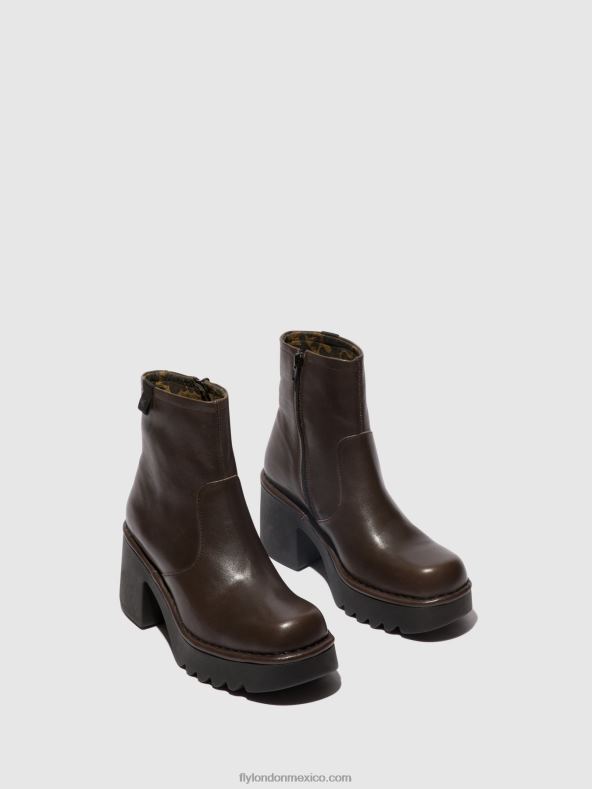 dk.taupe 2LT8B52 botines con cremallera moge250 Fly London mujer