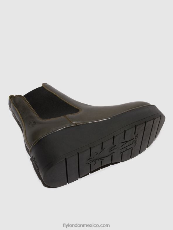 dk verde 2LT8B139 botines chelsea hama238 Fly London mujer
