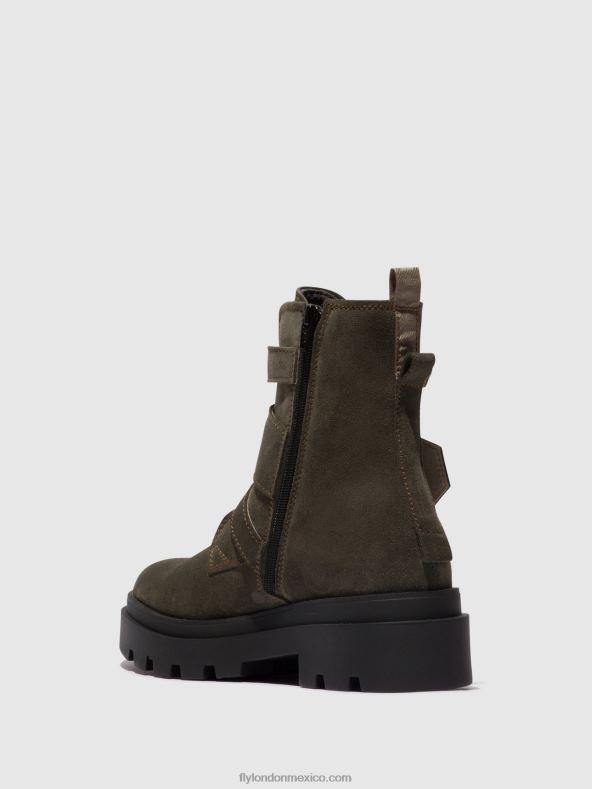 gris 2LT8B156 botines hebilla jeda817 Fly London mujer