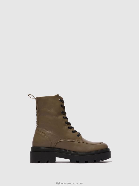 gris pardo 2LT8B101 botines con cordones jaye878 Fly London mujer