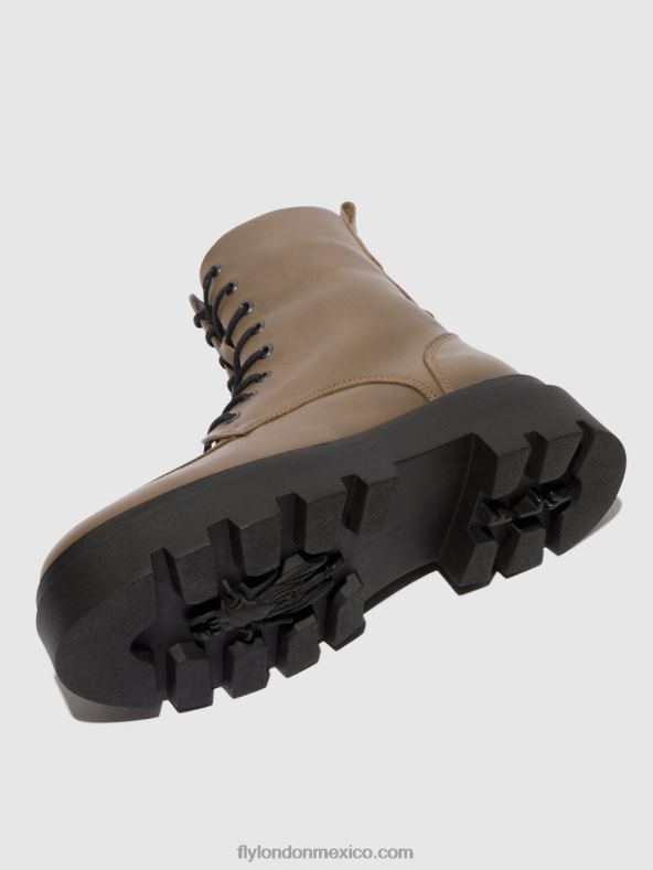 gris pardo 2LT8B101 botines con cordones jaye878 Fly London mujer