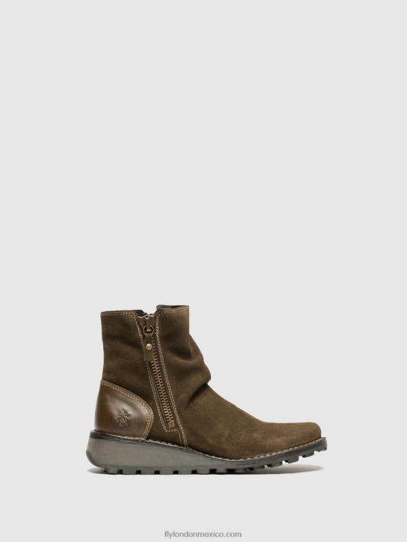 lodo/oliva 2LT8B12 botines con cremallera mon944 Fly London mujer