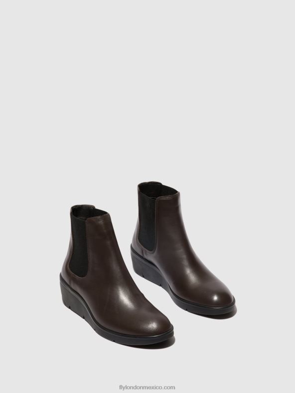 marrón 2LT8B132 botines chelsea nola549 Fly London mujer