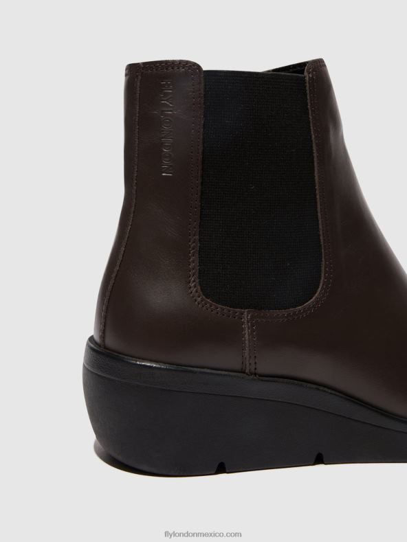 marrón 2LT8B132 botines chelsea nola549 Fly London mujer