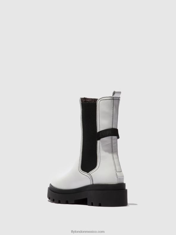 napa blanca 2LT8B332 botas chelsea judy819 Fly London mujer